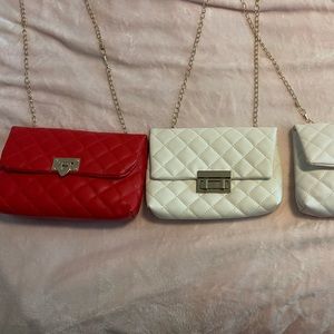 Lot of 3 crossbody clutches